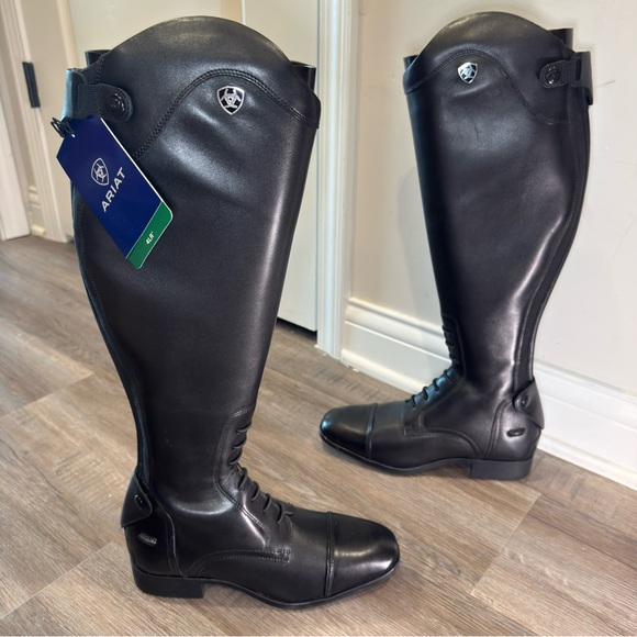 Ariat Shoes - Ariat Palisade Field Tall Riding Black Leather Boots